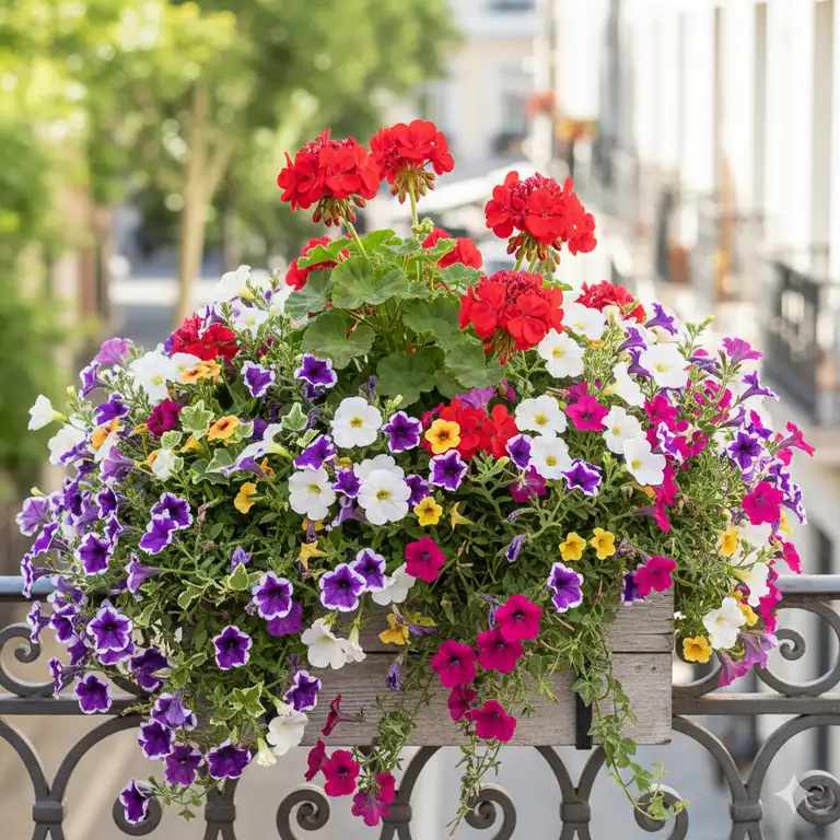 Blühende Gartenpflanzen für Balkonkästen: 7 brillante Ideen für Ihren Traum-Balkon 2025