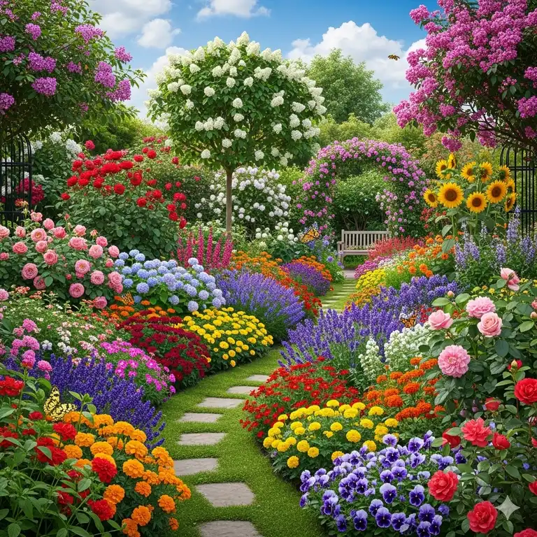 Welche Gartenpflanzen blühen das ganze Jahr: 7 Beste Dauerblüher 2025