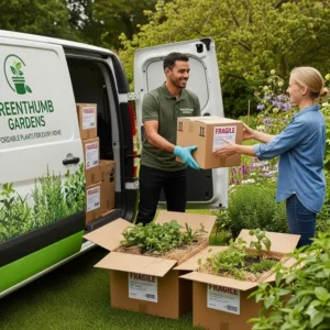 Günstige Gartenpflanzen online bestellen: Die Lieferung in einer sicheren Verpackung.