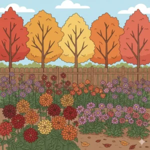Herbstliche Pflanzen wie Astern und Fetthenne zeigen, welche gartenpflanzen blühen das ganze jahr und auch in den kühleren Monaten noch Farbe in den Garten bringen.
