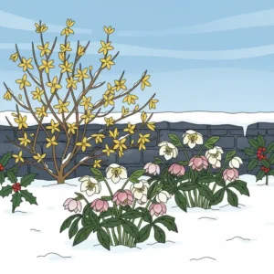 Die Christrose und der Winterjasmin sind nur zwei Beispiele dafür, welche gartenpflanzen blühen das ganze jahr, selbst wenn Schnee und Kälte herrschen.