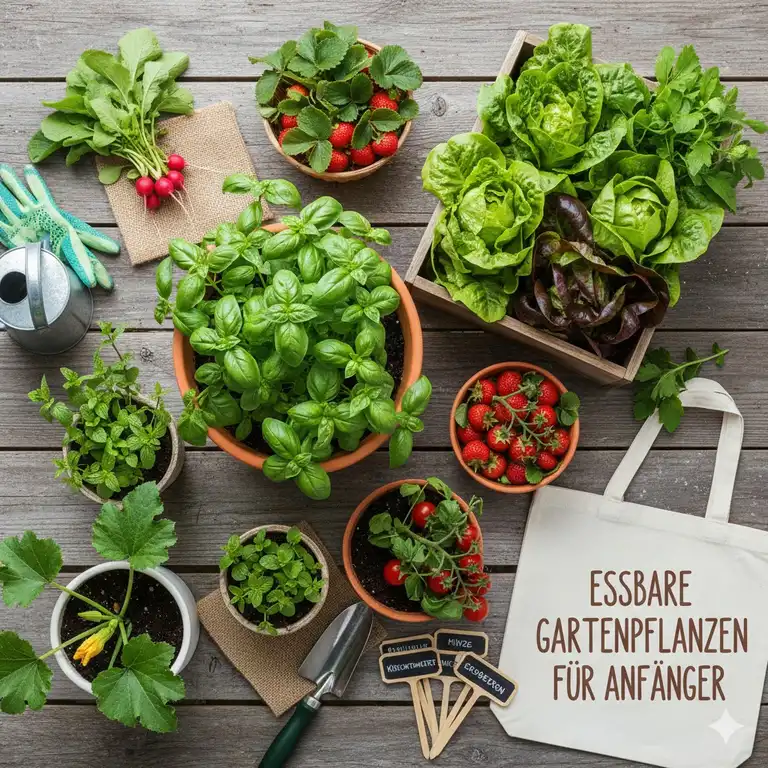 7 Essbare Gartenpflanzen für Anfänger + Komplette Anleitung 2025