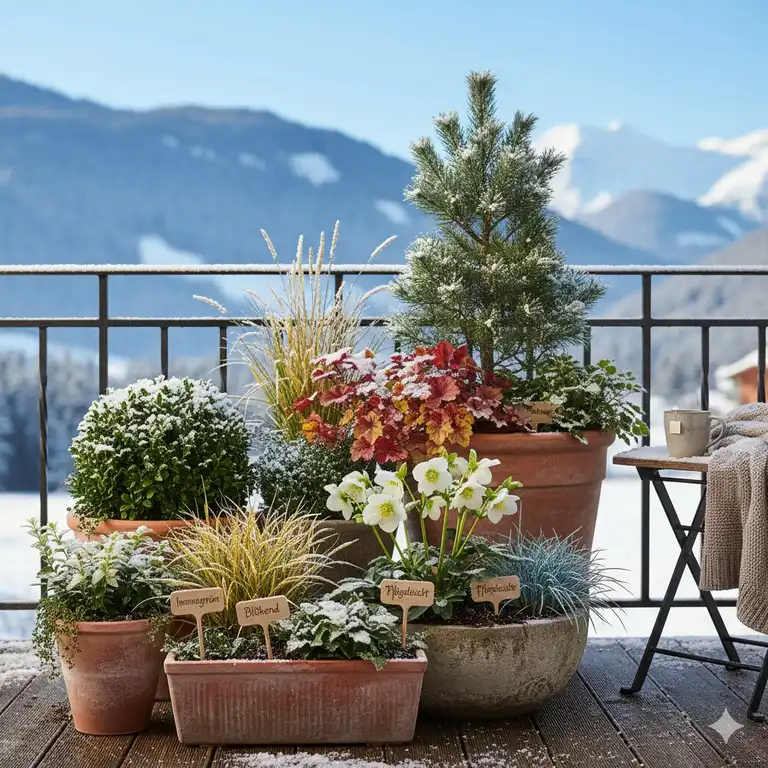 7 winterharte balkonpflanzen für ganzes jahr | Guide 2025