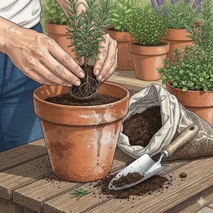 Rosmarin in einen Topf setzen: So fangen Sie an, mediterrane kräuter im garten anlegen.