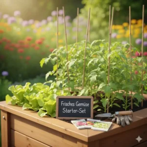 Tomaten und Salat als Gemüse-Setzlinge: Gartenpflanzen für Hochbeet kaufen leicht gemacht.