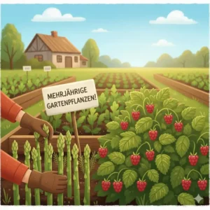 Spargel und Beeren gehören zu den beste gartenpflanzen für selbstversorgung für nachhaltigen Anbau.