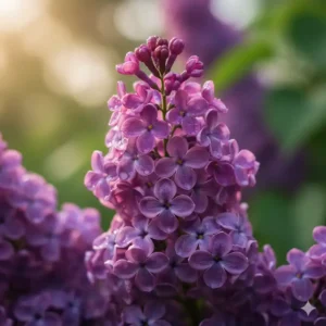 Duftender Flieder gehört zu den beliebtesten sträucher mit schönen blüten für garten.