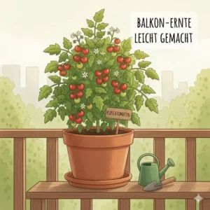 Kirschtomaten: Beliebte essbare gartenpflanzen für anfänger für die Ernte im Topf.