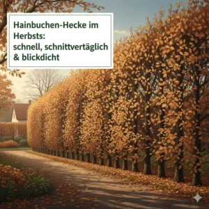 Hainbuche: laubabwerfende und schnittverträgliche Art von schnell wachsende heckenpflanzen online geliefert.