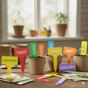 Kleine Pflanzschilder zur Beschriftung der Sorten im gemüsepflanzen starter set amazon.