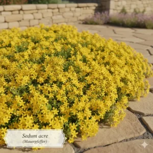 pflegeleichte bodendecker für sonnige lage: Mauerpfeffer (Sedum), ein robuster Sukkulent.