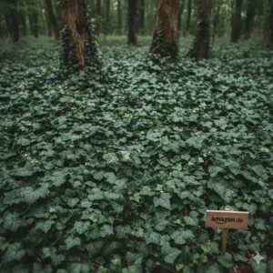 Immergrüne Bodendecker Pflanzen Amazon: Efeu (Hedera helix) zur Begrünung großer Flächen und Hänge.