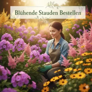 Farbenfrohe, blühende mehrjährige Pflanzen wie Phlox, die Sie bequem online bestellen können.
