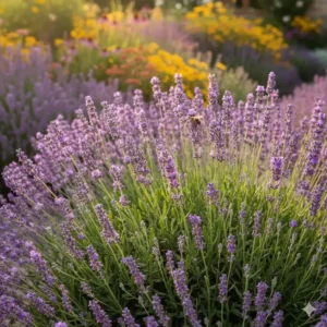 Echter Lavendel als duftende stauden für sonnigen vorgarten