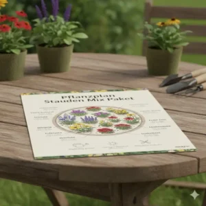 Example of the planting plan included in the Stauden Mix Paket, ensuring optimal placement and growth of perennials.