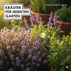 Blühende Küchenkräuter wie Thymian als wertvolle insektfreundliche Gartenpflanzen online.