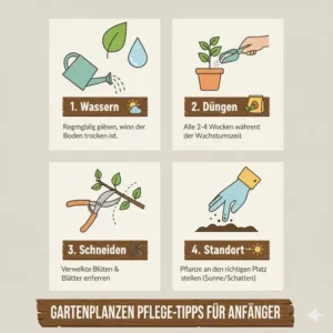 Pflegetipps für Einsteiger die online beste gartenpflanzen für anfänger kaufen möchten.