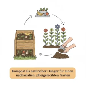 Organischer Dünger aus Kompost ist perfekt für gartenpflanzen ohne chemie pflegeleicht.