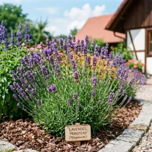 Lavendel als Beispiel für sommerblumen für garten pflegeleicht an einem sonnigen Standort.