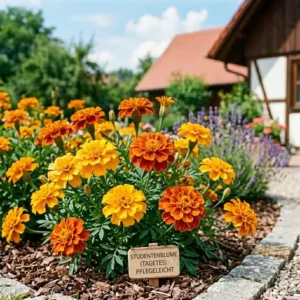 Studentenblumen (Tagetes) sind farbenfrohe sommerblumen für garten pflegeleicht für jedes Beet.