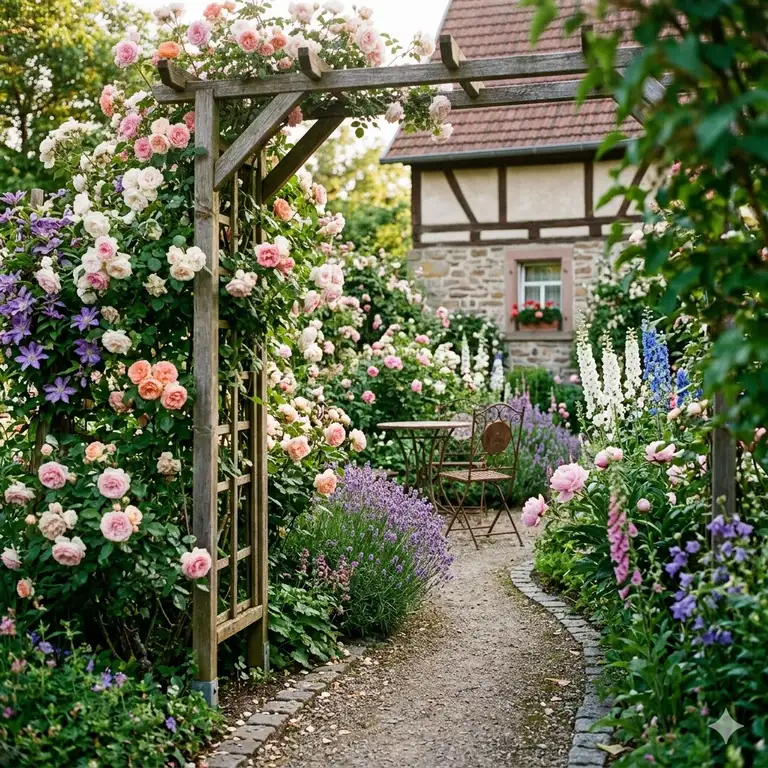 Featured Image, illustrating blumenpflanzen für romantischen garten.