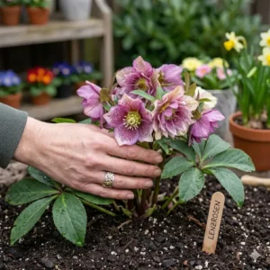 Winterharte Lenzrosen für schattige Plätze, perfekt, wenn Sie frühblühende Gartenpflanzen kaufen.