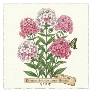 Phlox in voller Blüte – pflegeleichte duftende sommerblumen für garten.