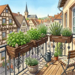 Optimal balcony layout plan for organizing your kräuter für küche und balkon.