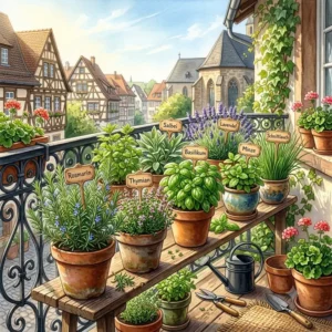 Best sun-loving varieties of kräuter für küche und balkon for a bright balcony.