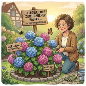 Farbintensive Hortensien im Beet entdecken und pflegeleichte ziersträucher kaufen für Deutschland.