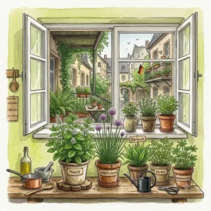 Shade-tolerant kräuter für küche und balkon perfect for kitchen window shelves.