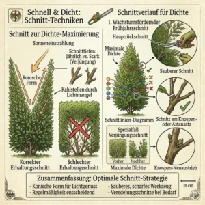 Anleitung zum Schneiden von Hecken für nhanh dichte heckenpflanzen.