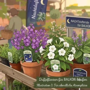 Night-scented violets and marvel of peru as intense duftpflanzen für balkon kaufen for summer evenings.